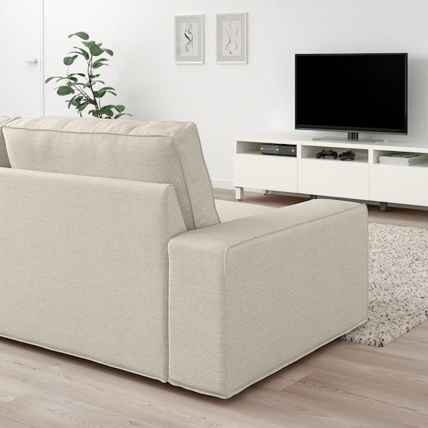 IKEA KIVIK Sectional, 4-seat corner, Gunnared beige