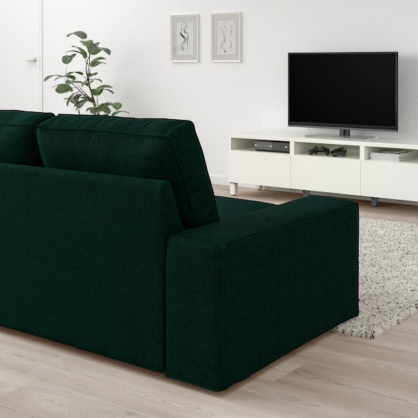 IKEA KIVIK Sectional, 4-seat corner, Tallmyra dark green