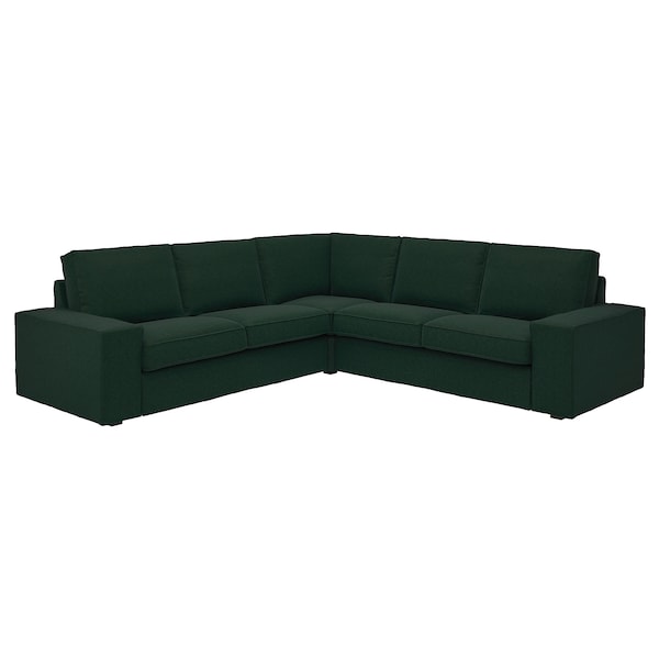 IKEA KIVIK Sectional, 4-seat corner, Tallmyra dark green