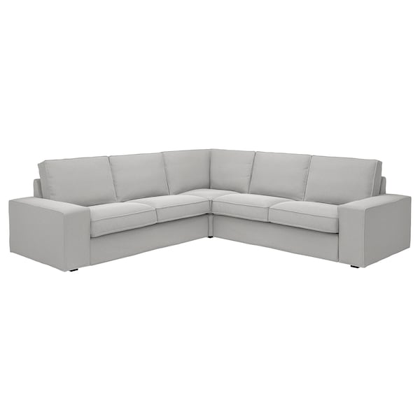 IKEA KIVIK Sectional, 4-seat corner, Tallmyra white/black