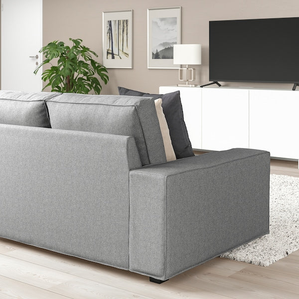 IKEA KIVIK Sectional, 4-seat corner, Tibbleby beige/gray