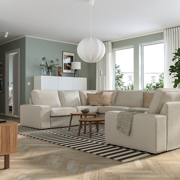 IKEA KIVIK Sectional, 6-seat, Gunnared beige