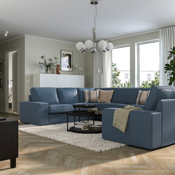 IKEA KIVIK Sectional, 6-seat, Gunnared blue