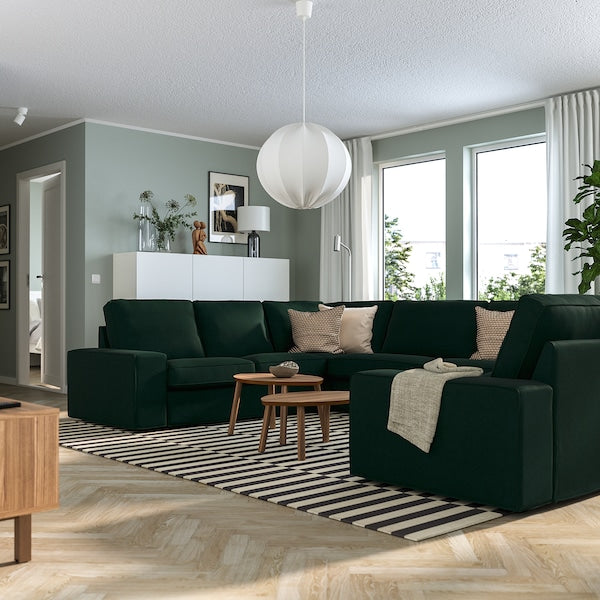IKEA KIVIK Sectional, 6-seat, Tallmyra dark green