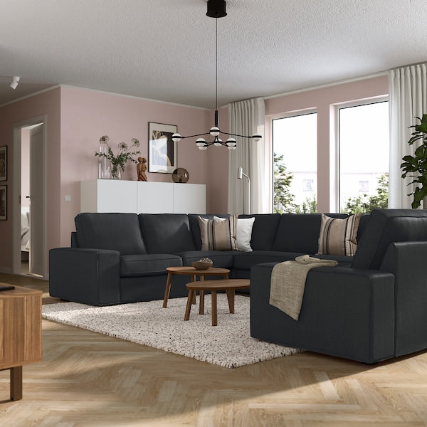 IKEA KIVIK Sectional, 6-seat, Tresund anthracite