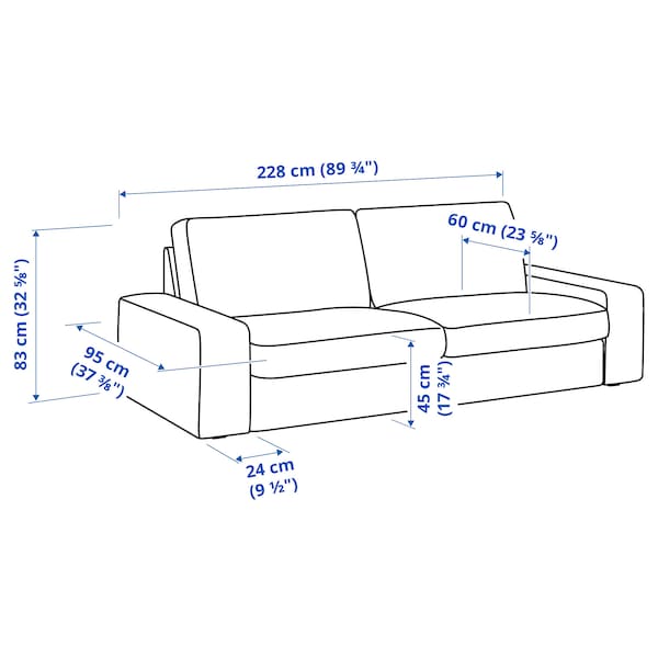 IKEA KIVIK Sofa, Gunnared beige