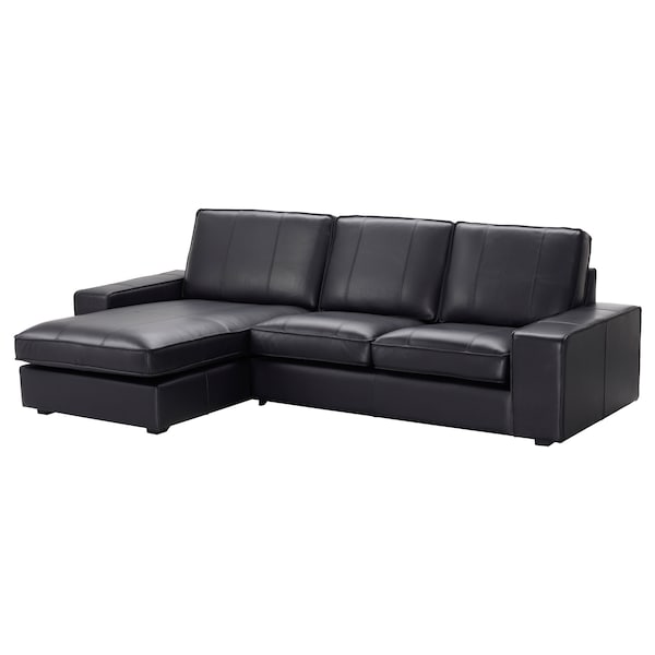 IKEA KIVIK Sofa, with chaise/Grann/Bomstad black
