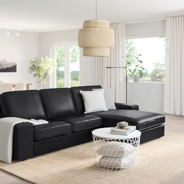 IKEA KIVIK Sofa, with chaise/Grann/Bomstad black