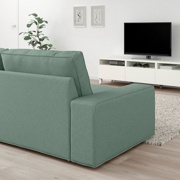 IKEA KIVIK Sofa with chaise, Tallmyra light green