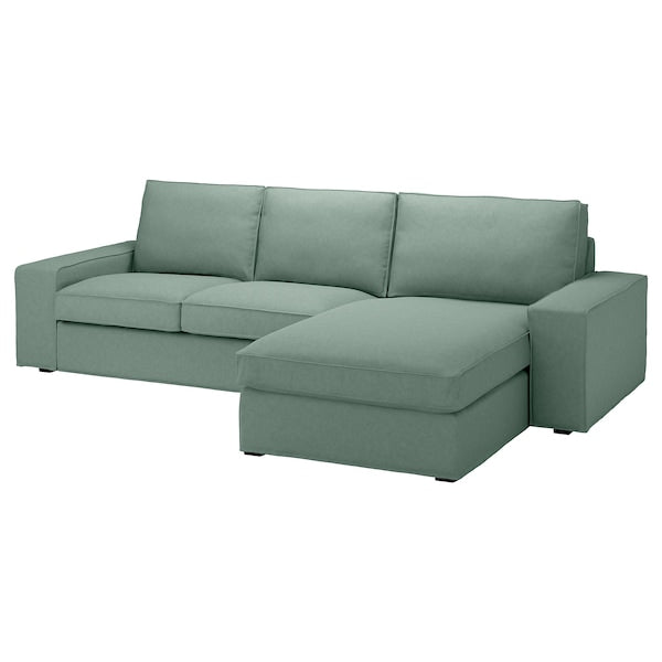 IKEA KIVIK Sofa with chaise, Tallmyra light green