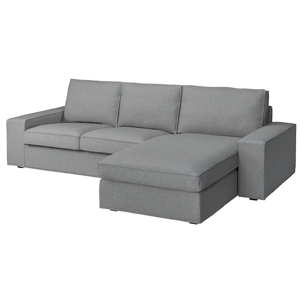 IKEA KIVIK Sofa with chaise, Tibbleby beige/gray