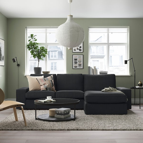 IKEA KIVIK Sofa with chaise, Tresund anthracite