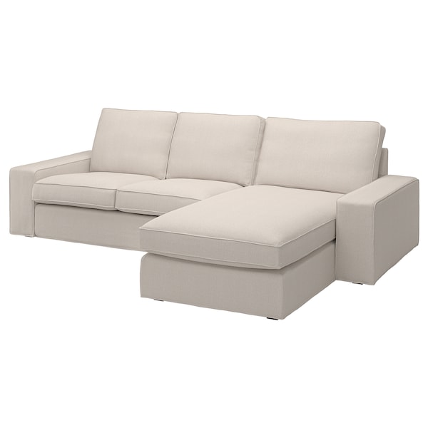 IKEA KIVIK Sofa with chaise, Tresund light beige