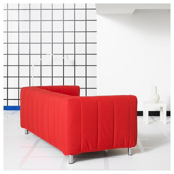IKEA KLIPPAN Loveseat, Långban bright red
