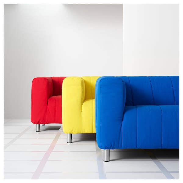 IKEA KLIPPAN Loveseat, Långban bright red