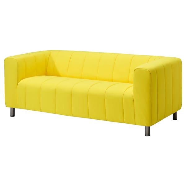 IKEA KLIPPAN Loveseat, Långban bright yellow