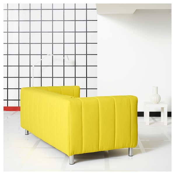 IKEA KLIPPAN Loveseat, Långban bright yellow