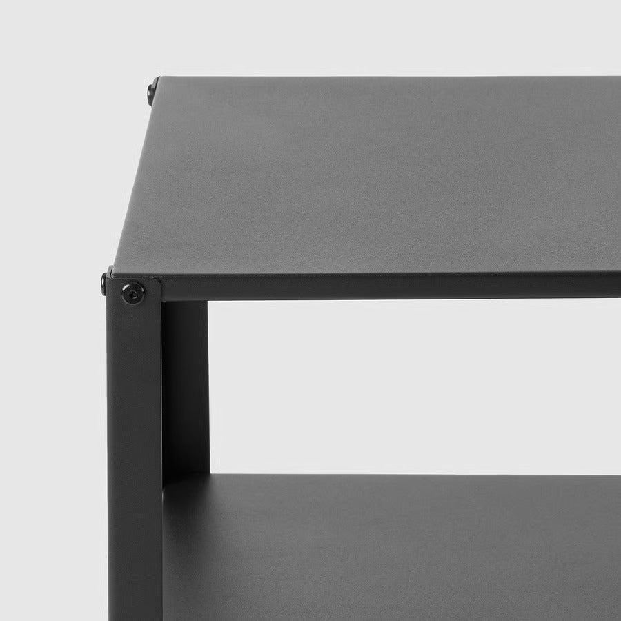 IKEA KNARREVIK Nightstand, black, 16 1/2x13 1/4 "