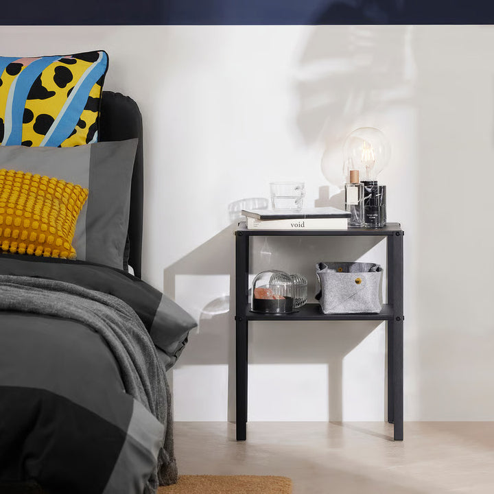 IKEA KNARREVIK Nightstand, black, 16 1/2x13 1/4 "