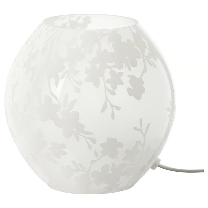 IKEA KNUBBIG Table lamp, cherry-blossoms white, 7 "