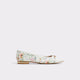 white/beige striped