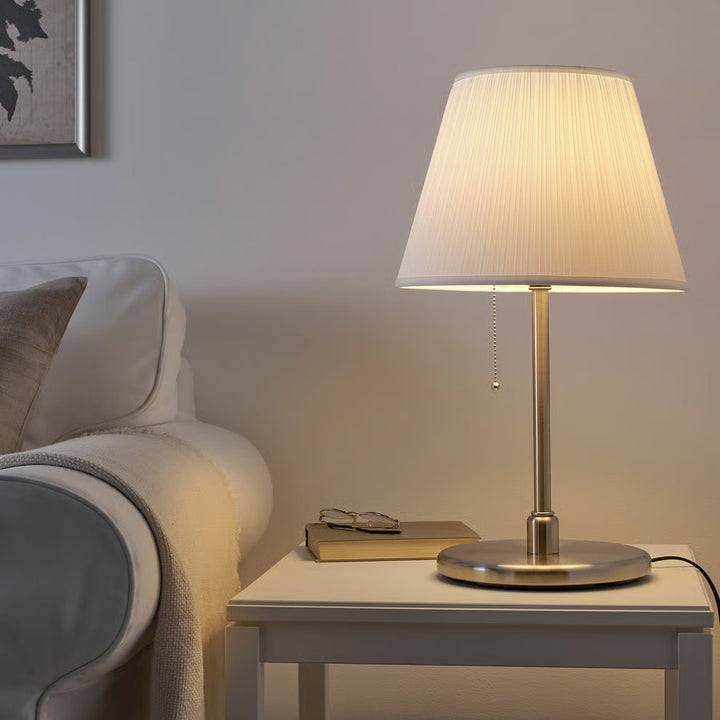 IKEA KRYSSMAST Table lamp, nickel plated