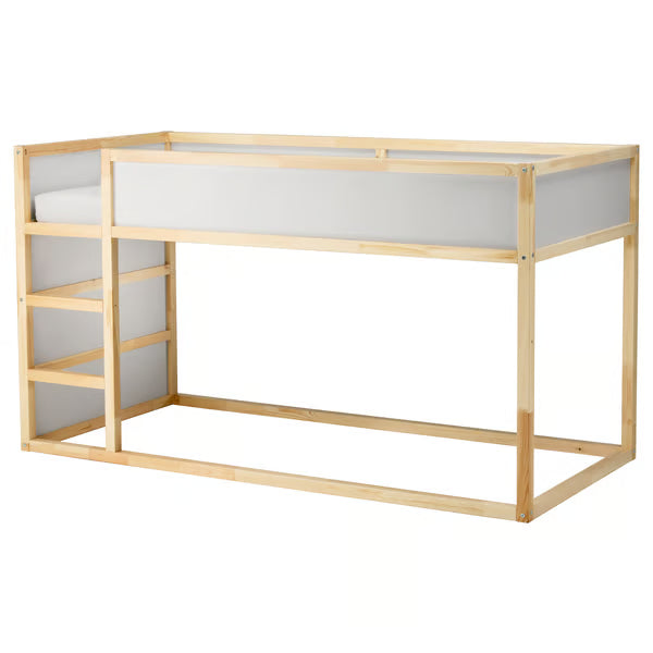 IKEA KURA Reversible bed, white/pine, Twin