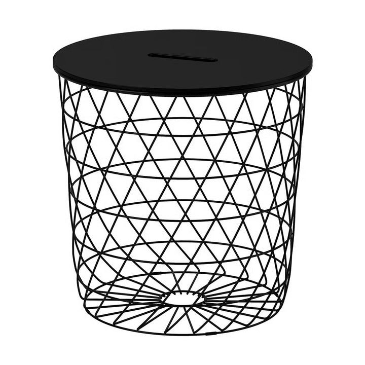 IKEA KVISTBRO Storage table, black, 17 3/8 "