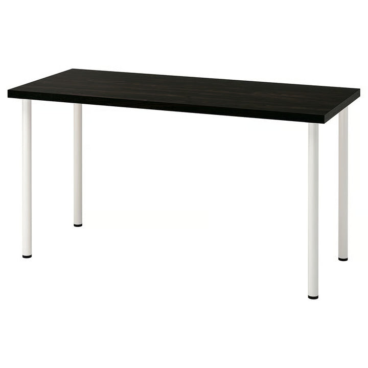 IKEA LAGKAPTEN / ADILS Desk, black-brown/black, 55 1/8x23 5/8 "