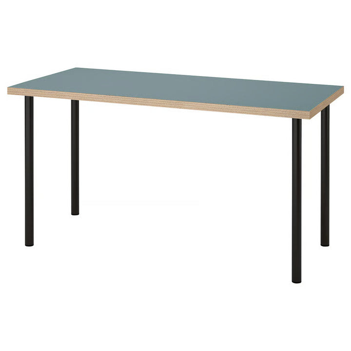 IKEA LAGKAPTEN / ADILS Desk, black-brown/black, 55 1/8x23 5/8 "