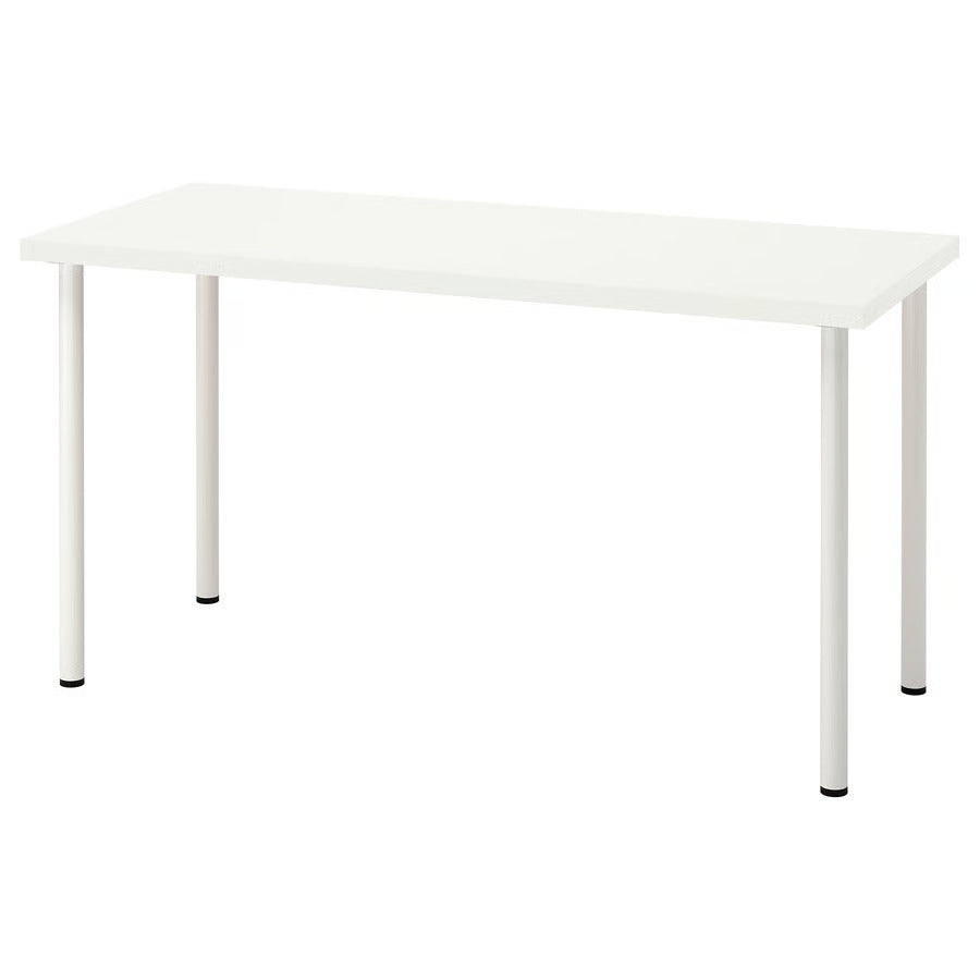 IKEA LAGKAPTEN / ADILS Desk, black-brown/black, 55 1/8x23 5/8 "
