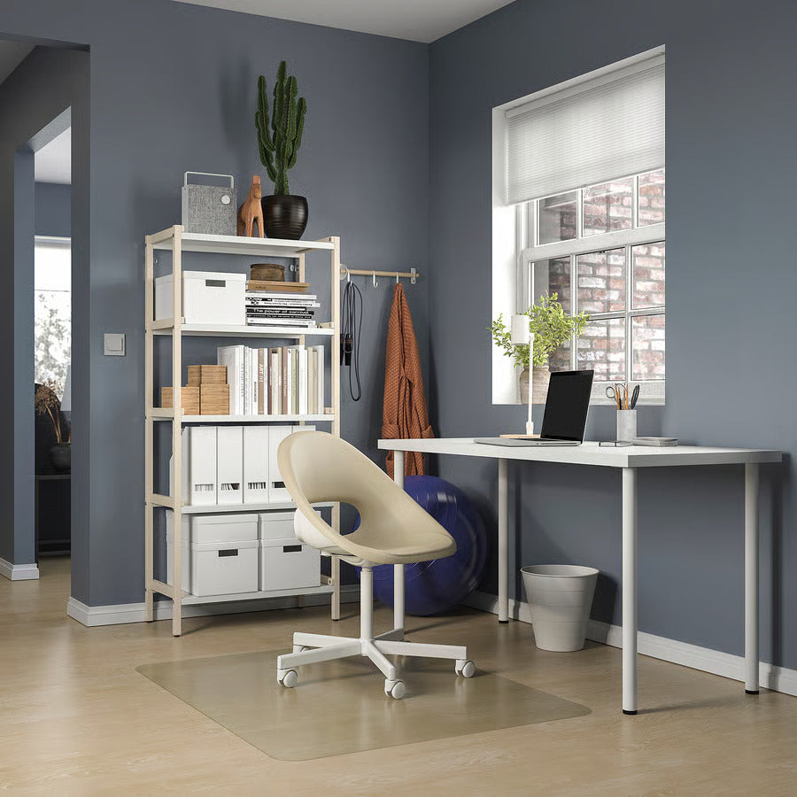 IKEA LAGKAPTEN / ADILS Desk, black-brown/black, 55 1/8x23 5/8 "
