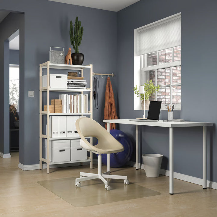 IKEA LAGKAPTEN / ADILS Desk, black-brown/black, 55 1/8x23 5/8 "