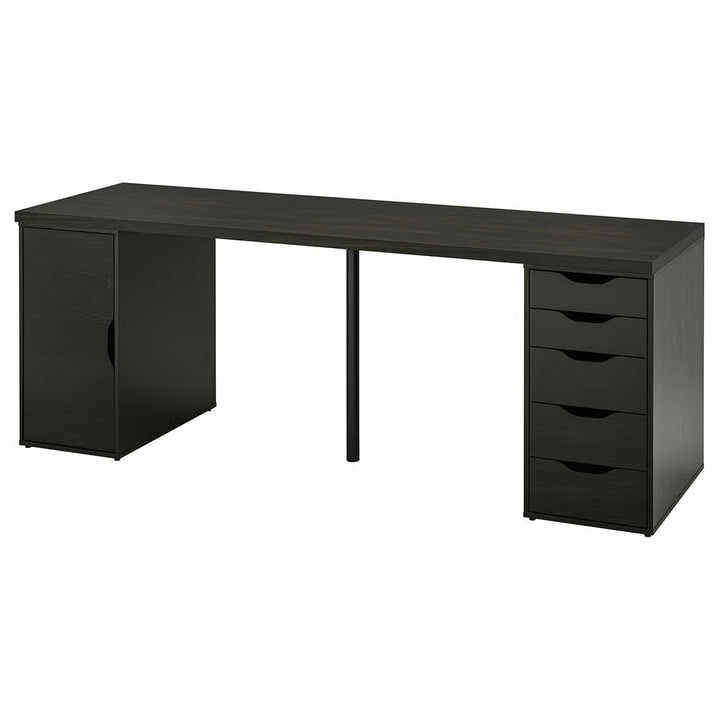 IKEA LAGKAPTEN / ALEX Desk, black-brown/black, 78 3/4x23 5/8 "