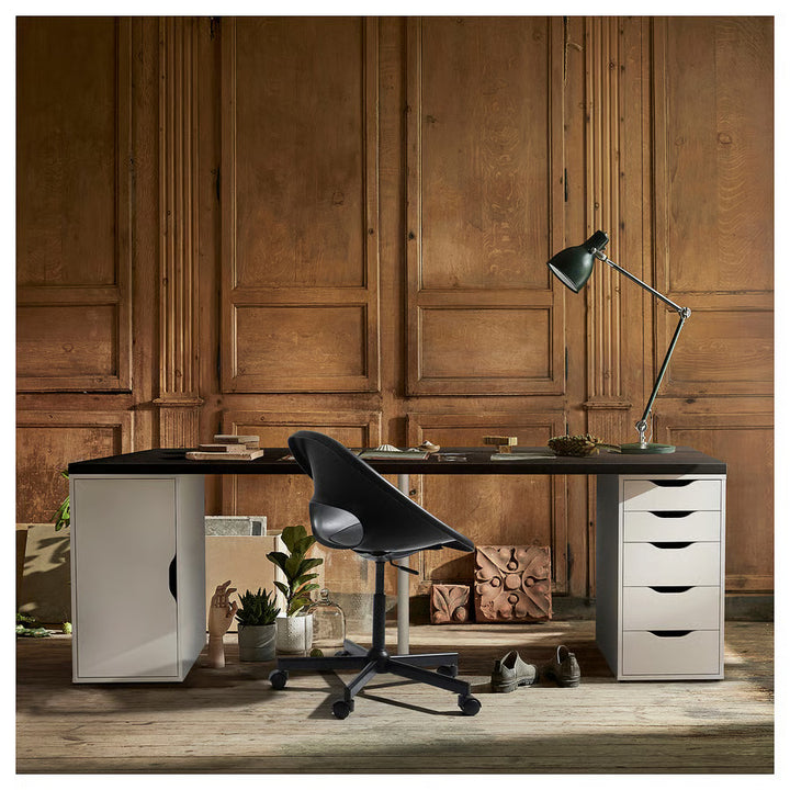 IKEA LAGKAPTEN / ALEX Desk, black-brown/white, 78 3/4x23 5/8 "