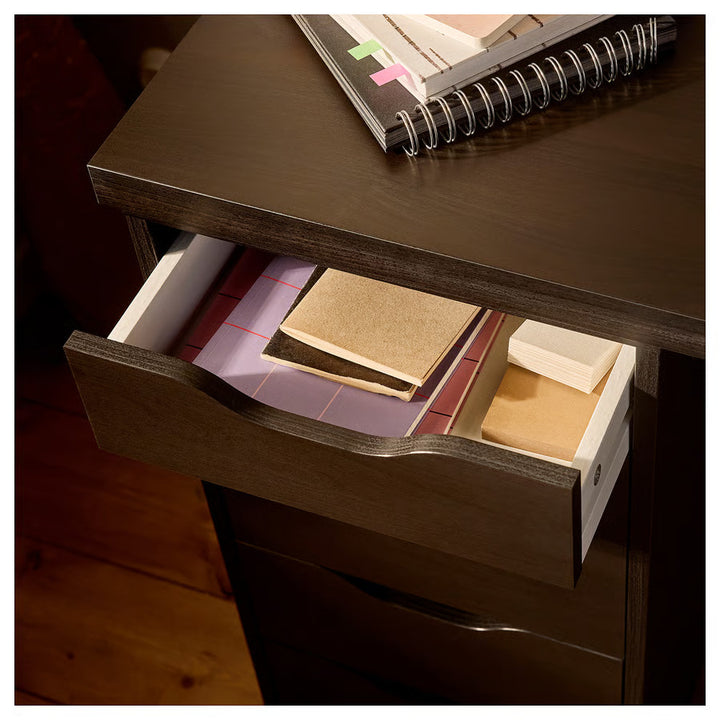 IKEA LAGKAPTEN / ALEX Desk, black-brown, 55 1/8x23 5/8 "