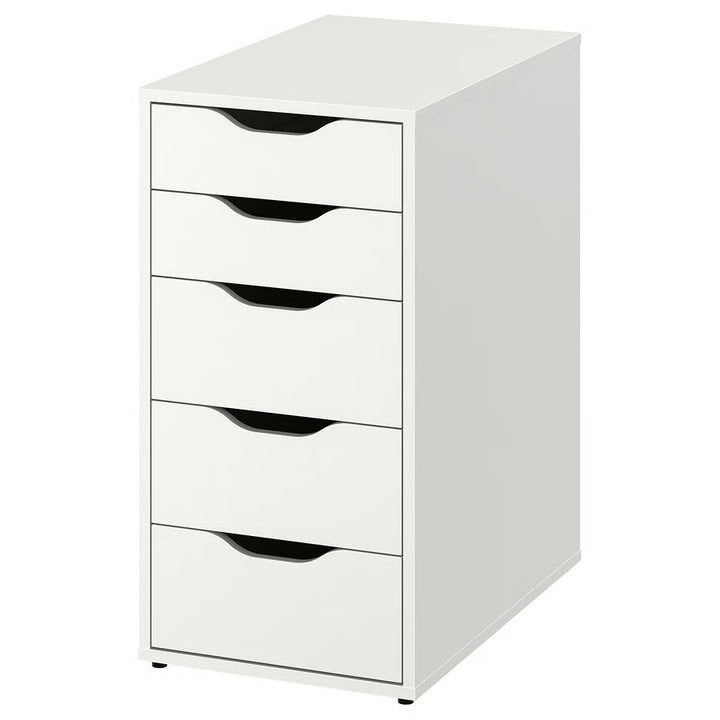 IKEA LAGKAPTEN / ALEX Desk, black-brown/white, 55 1/8x23 5/8 "
