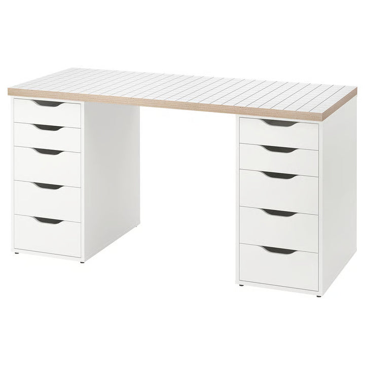 IKEA LAGKAPTEN / ALEX Desk, white anthracite/white, 55 1/8x23 5/8 "