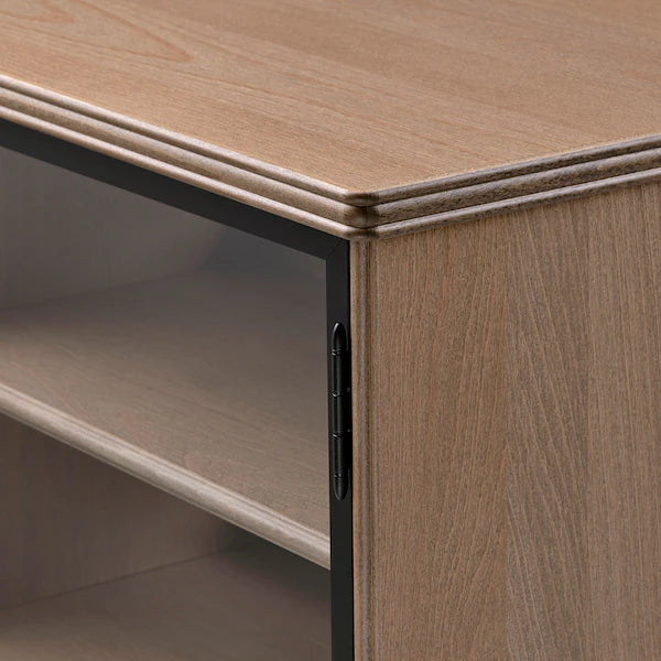 IKEA LANESUND TV storage combination, gray-brown, 111x18 1/2x59 7/8 "