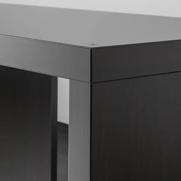 IKEA LAPPLAND TV storage unit, black-brown, 72x15 3/8x57 7/8 "