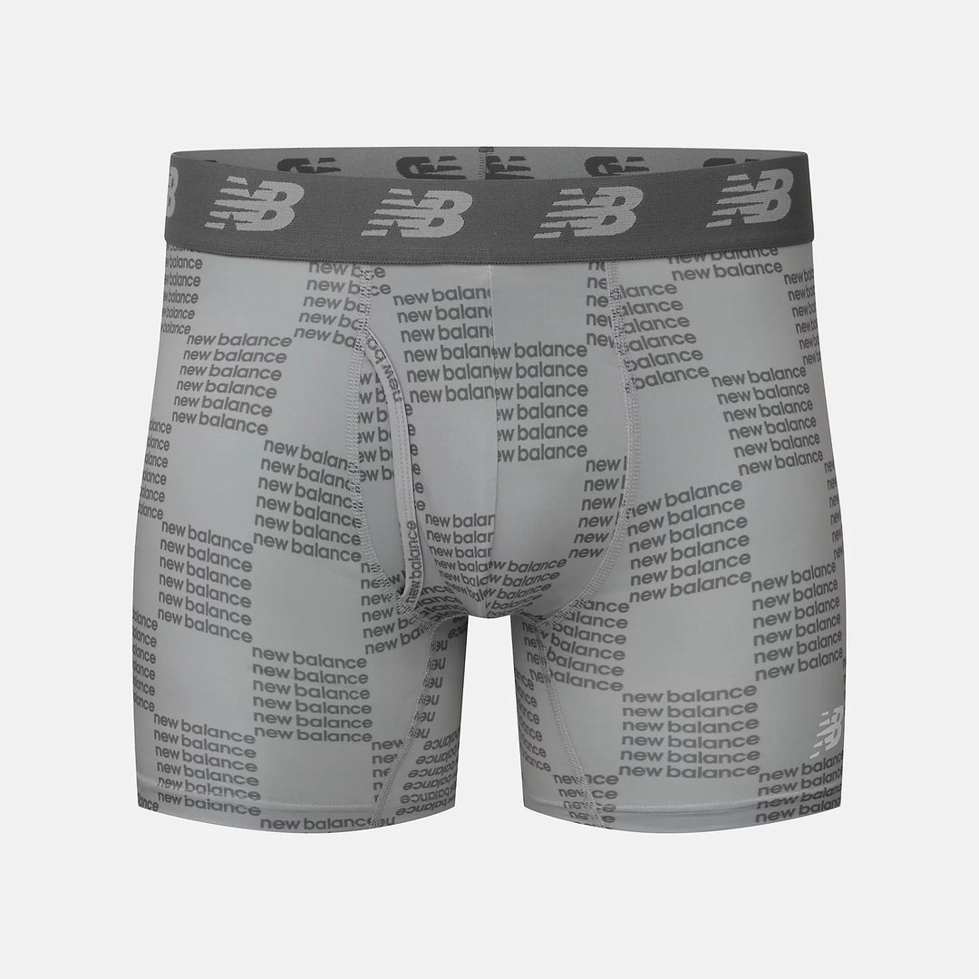 New balance Mens Premium 6 Inch Boxer Brief with Fly 3 Pack