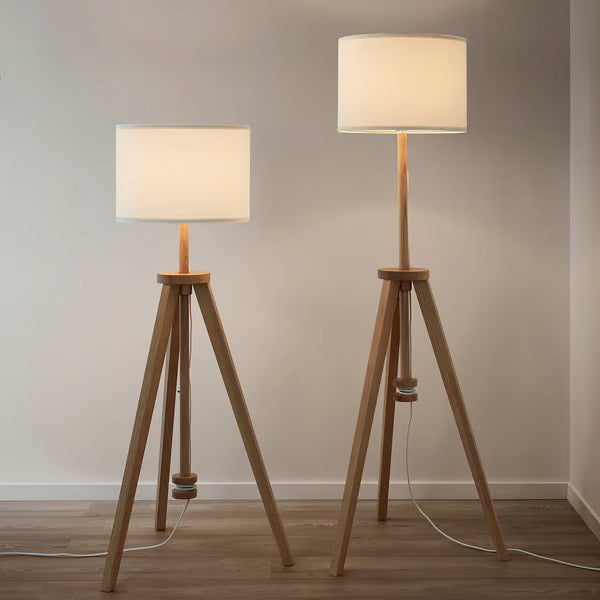 IKEA LAUTERS Floor lamp, ash/white