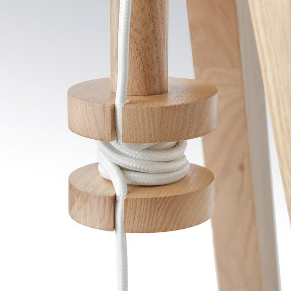 IKEA LAUTERS Floor lamp, ash/white