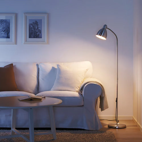 IKEA LERSTA Floor/reading lamp, aluminum chrome effect