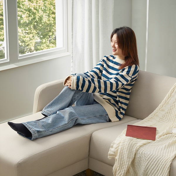 IKEA LINANÄS Sofa, with chaise/Vissle beige