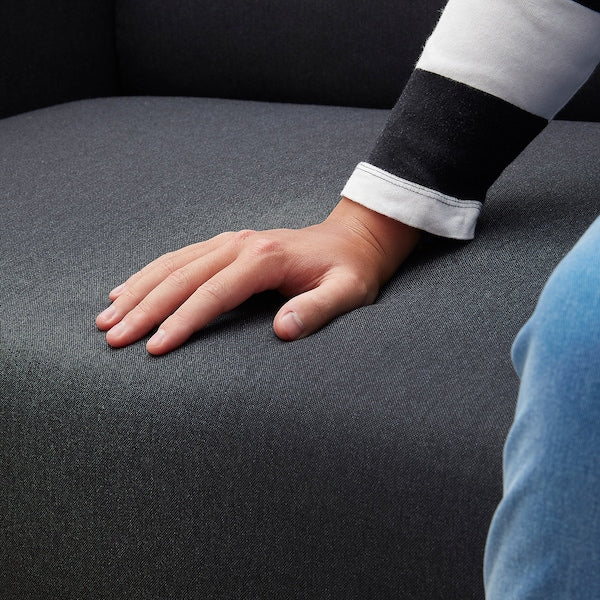 IKEA LINANÄS Sofa, with chaise/Vissle dark gray