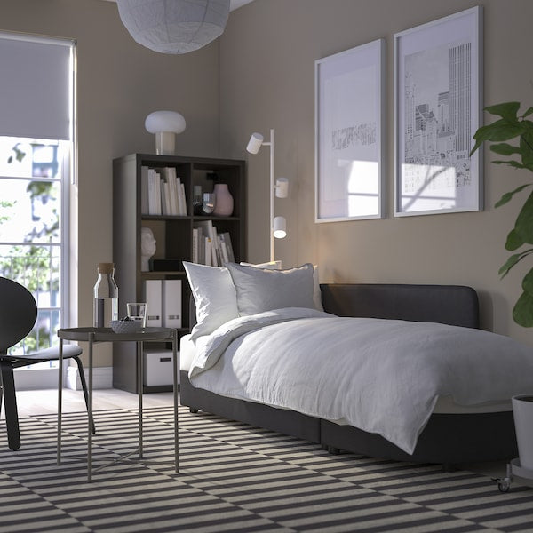 IKEA LINDÅKRA Sleeper sofa, Vissle dark gray