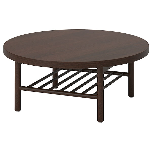 IKEA LISTERBY Coffee table, dark brown beech veneer, 35 3/8 "