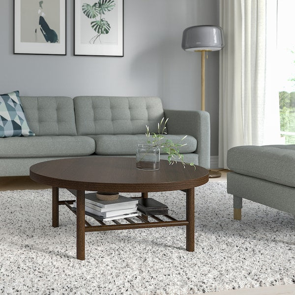IKEA LISTERBY Coffee table, dark brown beech veneer, 35 3/8 "