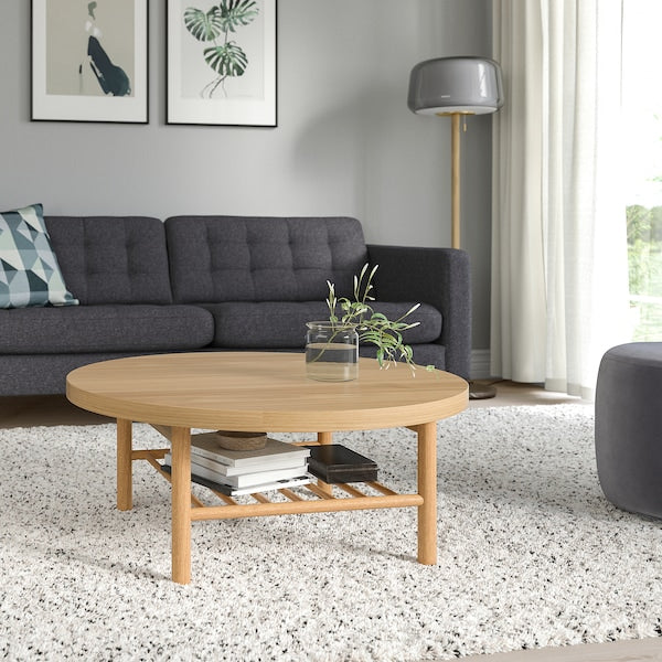 IKEA LISTERBY Coffee table, oak veneer, 35 3/8 "